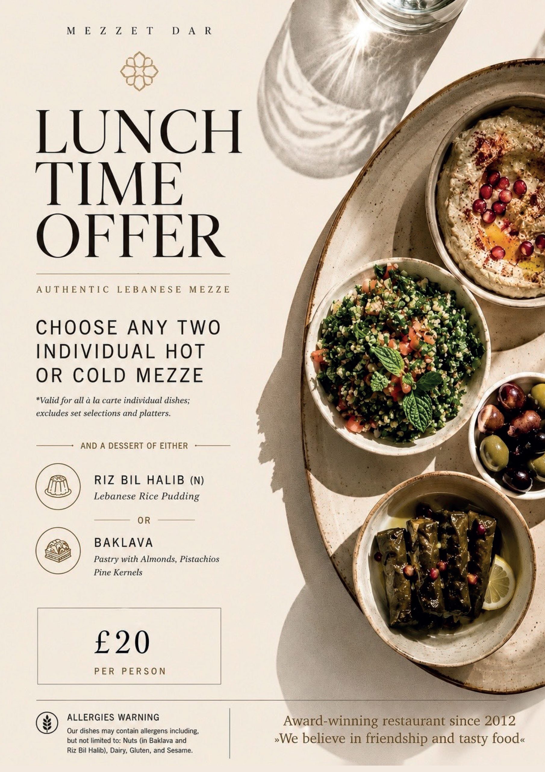 Mezzet Dar - Lunch Time Offer